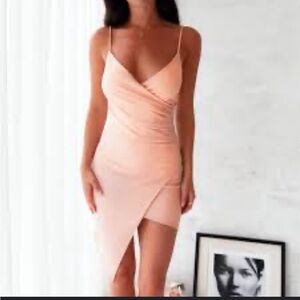 Boohoo BodyCon Mini Pink Dress Size US6